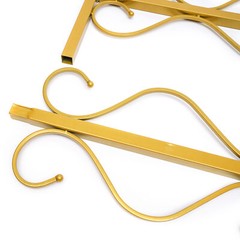 Gold Metal Wedding Arch Square 205 cm Iron Backdrop – Easy Assembly
