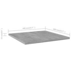 Floating Shelf Wall Bookshelf Board for Living Room Engineered Wood vidaXL