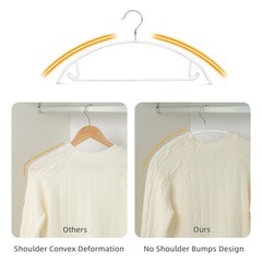 Nature Smile 20 Pack Non-Slip Suit Hanger,Coat Jacket Hangers,Sweater Hangers,PV