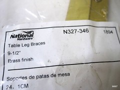 4-QTY National Folding Support Left and Right Set 9-1/2″ x 1/2″ N327-346