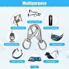 Mixiflor Stainless Steel Swivel Eye Snap Assorted Sizes , Number of Itemss