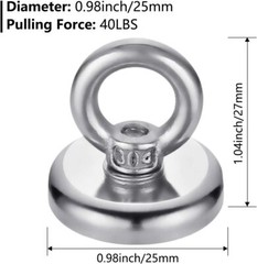 40 LBS(18KG) Magnetic Hooks Super Strong Neodymium Magnetic Hooks with Counte…