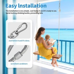 Versatile 1200 lb Swivel Hook & Snap Hook Set – Perfect for Hammocks & Gyms