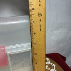 Storage Container With Handle And Latch Clear And Pink Plastic