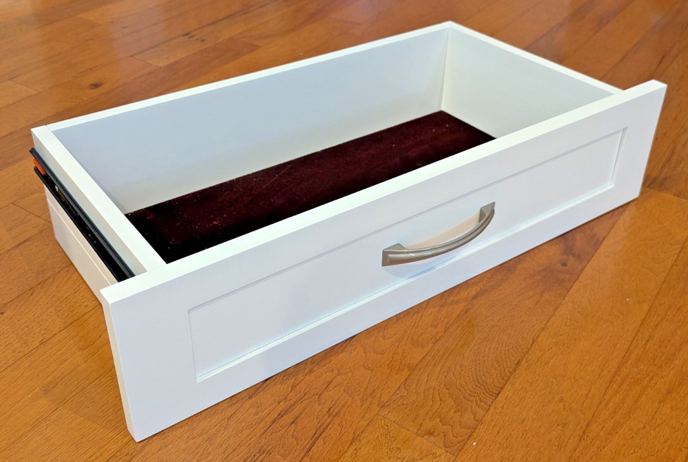 John Louis Home 6IN. HIGH X 12IN. DEEP Shaker Drawer Kit White NEW Unopened