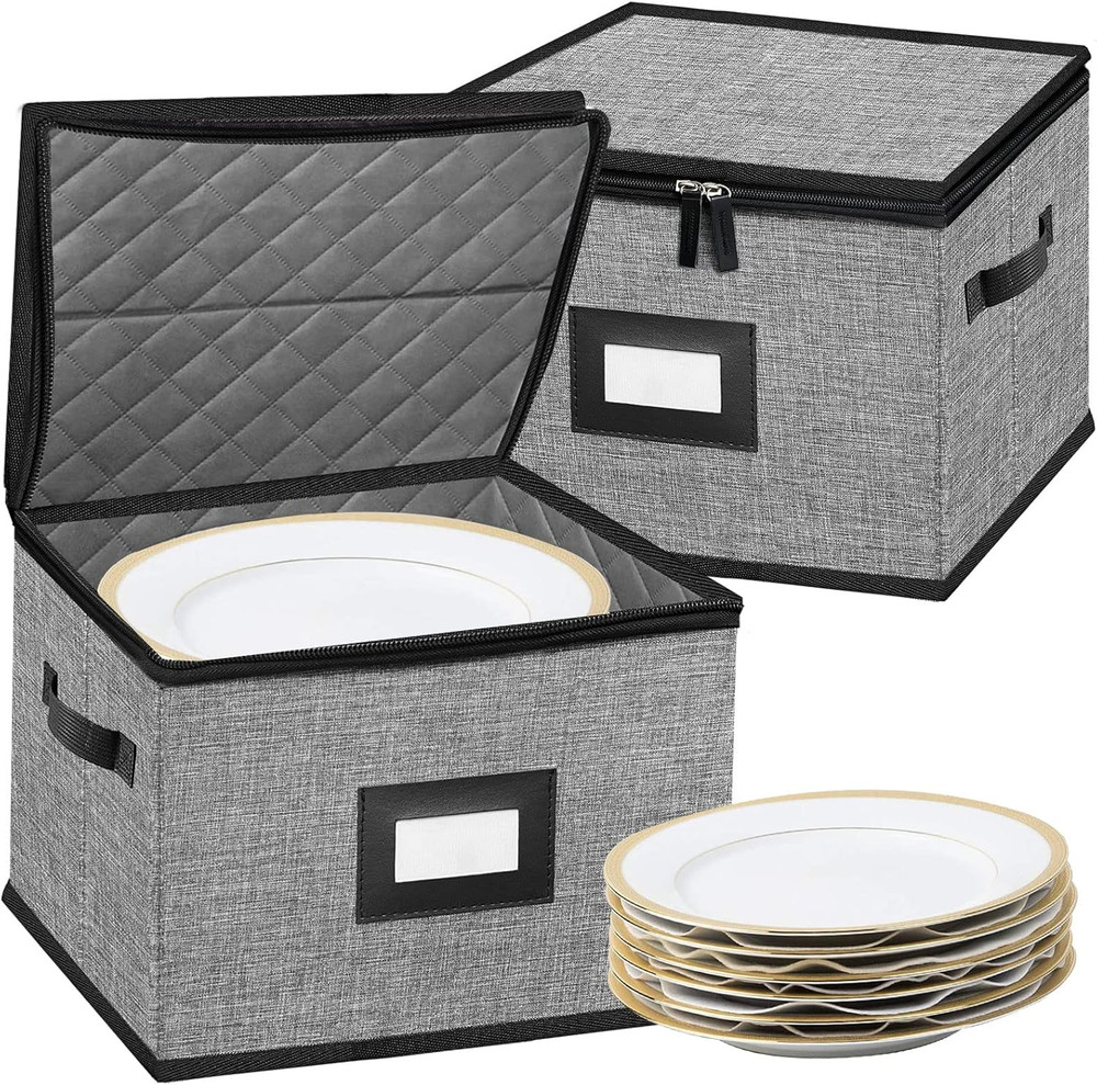 China Storage Containers-Quilted Dish Storage Containers with Lid Hard Shell …