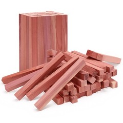 50 Pcs Cedar Blocks Aromatic Red Cedar Wood Chips for Clothes Storage Closet