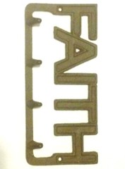 Faith 4 Hook Wall Mount Rustic Old Fashioned New Vintage 9 1/2×4 1/2in