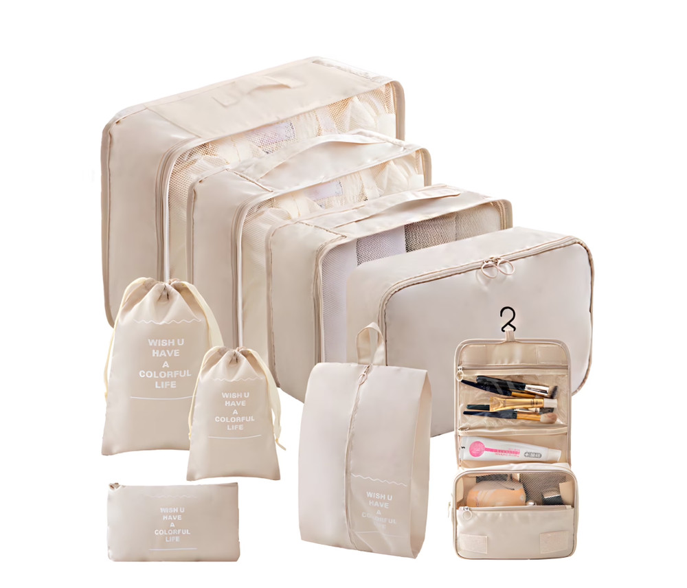 Packing Cubes – 9 PCS Travel Pouch Set, Compression Bags For Travel, Suitcase Es