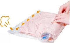 12pcs Hand Roll up Vacuum Storage Bags Pa+pe 7-layer Compression Bags for Tra…