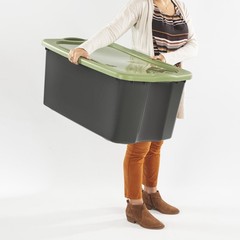 30Gallon Extra-Large Storage Bin,Plastic Storage Container with Full-GripHandles