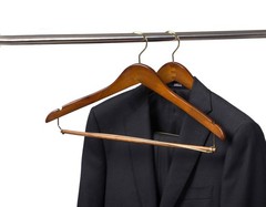 Wooden Hangers Beautiful Sturdy Suit Curved Hangers Great for Travelers Heavy…