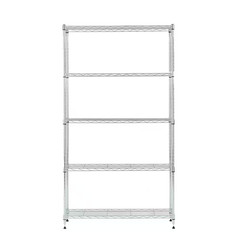 Chrome 5-Tier Steel Shelving (11.8 In. X 33.5 In. X 59 In.)