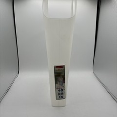 Set of 4 Rubbermaid Wrap n Craft Gift Bag Totes Clear Stackable Hanging 2003 USA