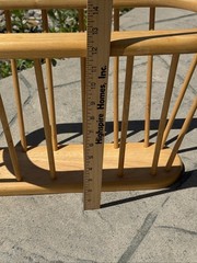 Vintage Dansk Danish MCM Wood Spindle Magazine Rack Record Holder 21-1/2 X 12×9”