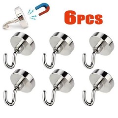 10 Pack Dia Strong Magnetic Hook Hanger N52 Neodymium Clamping Magnet Hooks USA