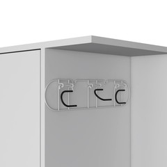 Austin Storage Broom Closet White