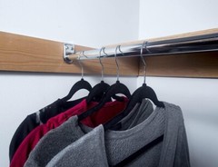 Polished Chrome Adjustable 72-inch to 120-inch Closet Rod Tension Mounted NEW