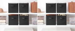 Collapsible Cubes – 10.5 x 10.5 x 11 inches – Gray – Set of 4