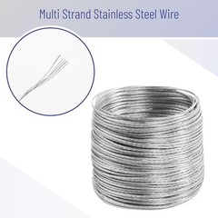 Picture Hanging Wire Kit, 100 Ft, D Rings, Heavy Duty for Frame & Art Hanging