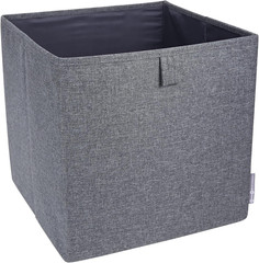 Foldable Grey Storage Cube Organizer – Multi-Purpose Polyester Box 12.4