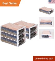 BPA Free Clear Vinyl Zipper Bags – 5 Pack for Toys, Clothes & More, 11” x 15”