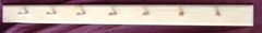Wooden Wall Rack For Coats or Towels Various Sizes Natural or Burnt Finish