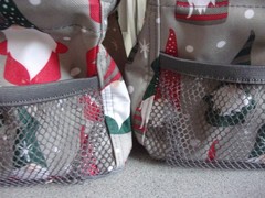 Thirty One Littles Mini Totes Carry All Caddy Set of 2 Covered with GNOMES NWOT