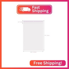 TORISING Magazine Protectors Clear Plastic Magazine Sleeves 80PCS 9.25 X 11.8 Ce