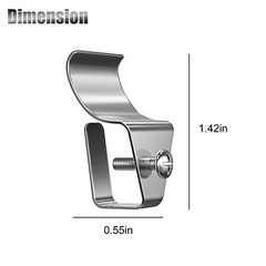 10 PCS Stainless Steel Vinyl Side Clip Hooks Hanging For Security Camera Holder