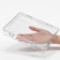 12 Pack Stackable Clear Plastic Storage Boxes with Lids for Organizing Supplies