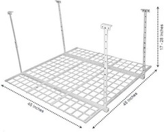 Overhead adjustable Garage Storage Rack,Heavy Duty Steel Garage Storage Syste…