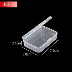 5Pcs/10Pcs PP Storage Box Mini Transparent Plastic Case Container Square Rectang