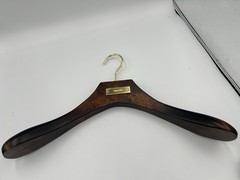 Tom Ford Wooden Luxury Jacket Hanger Walnut Finish Shoulder NEW