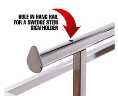 Econoco K40 Adjustable Double Bar Garment Rack 60″ Chrome Retail