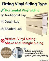 Vinyl Siding Hooks Stainless Steel Clips for Outdoor Decorations Security