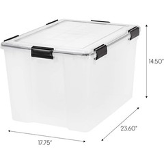 Heavy Duty Stackable Storage Bin Dustproof Waterproof Organizing Container New