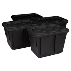 Greenmade 12 Gallon Storage Bin, 4-pack