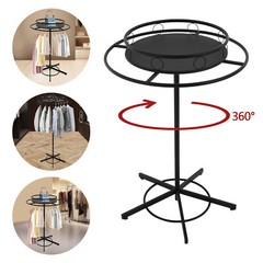 Rotatable Round Garment Rack, Round Clothing Rack, Metal Clothes Hanging Rack