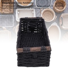 Handmade Paper Rope Storage Basket For Bathroom Decor