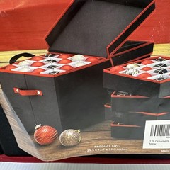 Holiday Cheer Premium Large Christmas Storage Holds 128 Ornaments – 8 Trays {C2}