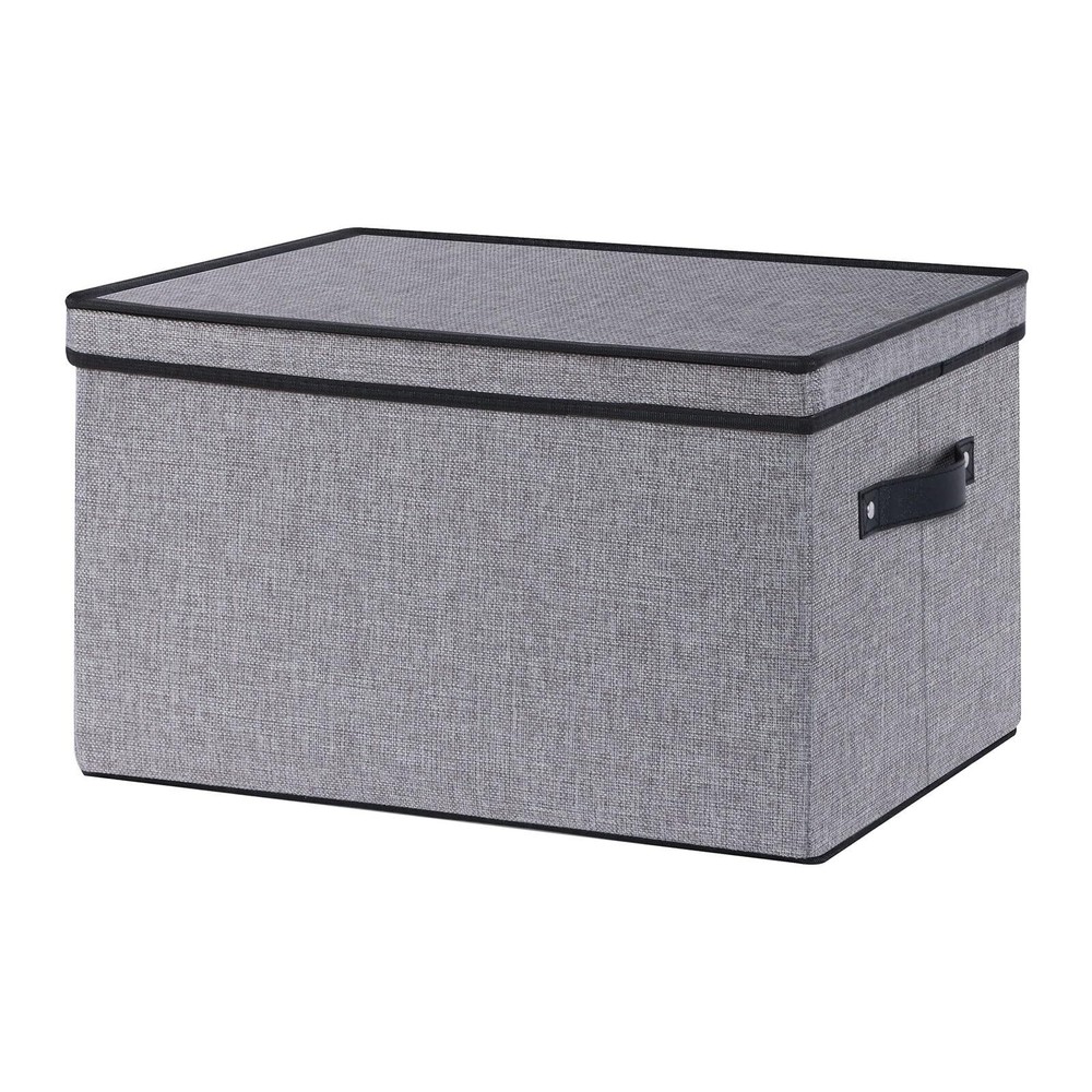 Fabric Storage Boxes 7.1 X 9.1 X 13 Inch Baskets For Shelves With Lids Wardrobe