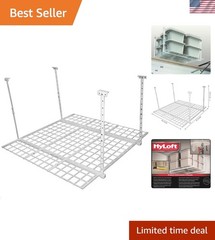 Overhead adjustable Garage Storage Rack,Heavy Duty Steel Garage Storage Syste…