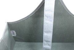 Thirty-One 31 Large Catch All Bin Storage Bin Silver Metallic New in Bag