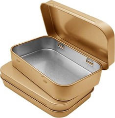 6 Caja De Lata Con Bisagras De Metal Mini Kit De Contenedor De Almacenamiento…