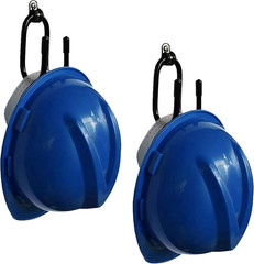 2 Pack Universal over the Seat Hard Hat Rack, Wall Mount Hard Hat Holder Hanger
