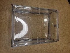 Invisibox clear foldable Storage Stackable Organizer 8″x11″x4″ GREAT FOR SHOES!