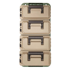 Greenmade Store-All Crate, Stackable, Water Resistant, Padlock Holes, 4-Pack New