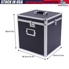 Vinyl Record Storage Box For Up To 50+ 12-inch Albums, Records Crate, Lp Album S