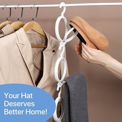 Foldably 3-Tier Foldable Hanging Hooks: Compact, No Installation Required